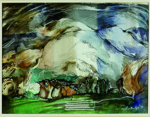 Неизвестный художник. У озера